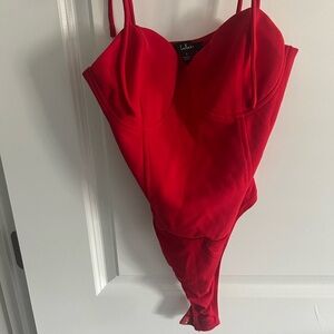 Lulus Red Bodysuit